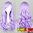 Straight wig 80 cm - Lilac