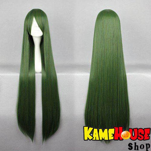 Straight wig 100 cm - Green Petroleum