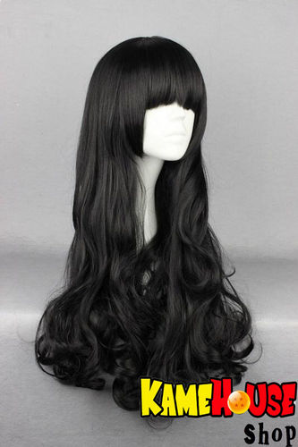 Curly wig 80 cm - Black
