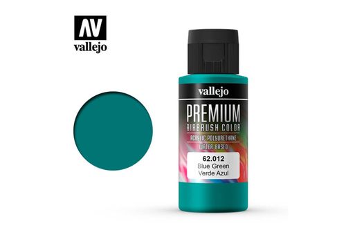 62012 Vallejo Premium Airbrush: Blue Green (60ml)