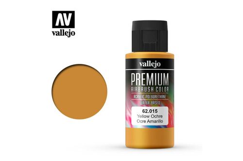 62015 Vallejo Premium Airbrush: Yellow Ochre (60ml)