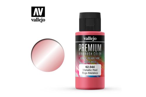62044 Vallejo Premium Airbrush: Metallic Red (60ml)