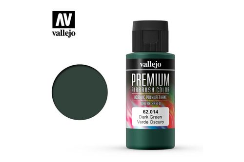 62014 Vallejo Premium Airbrush: Dark Green (60ml)