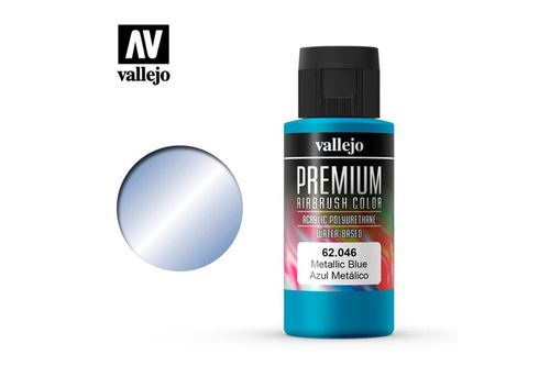 62046 Vallejo Premium Airbrush: Metallic Blue (60ml)