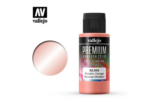 62043 Vallejo Premium Airbrush: Metallic Orange (60ml)