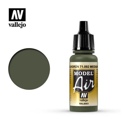 71.092 Vallejo Model Air: Medium Olive RAL6003 [17ml]
