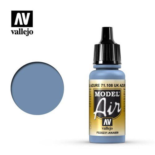 71.108 Vallejo Model Air: UK Azure Blue FS35231 ANA609 [17ml]