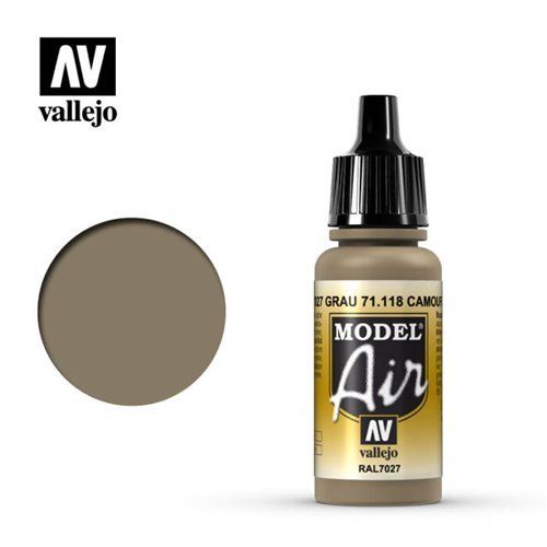 71.118 Vallejo Model Air: Camouflage Grey RAL7027 [17ml]