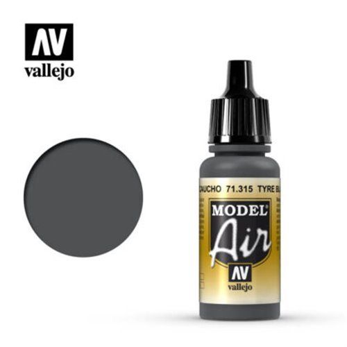 71.315 Vallejo Model Air: Tyre Black [17ml]
