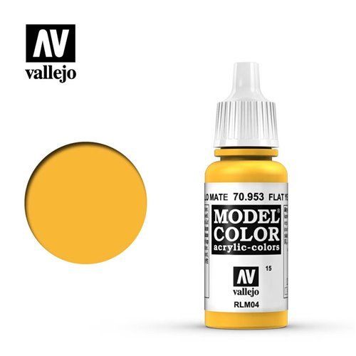015 70.953 Vallejo Model Color: Flat Yellow RLM4 (17ml)