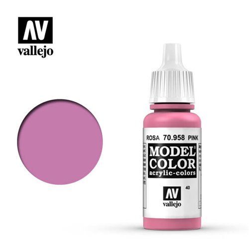 040 70.958 Vallejo Model Color: Pink (17ml)