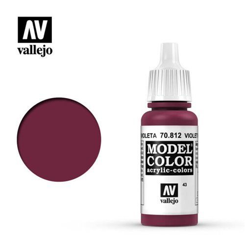 043 70.812 Vallejo Model Color: Violet Red (17ml)