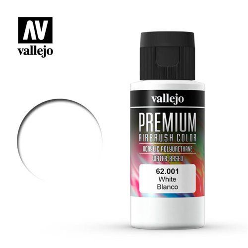 62001 Vallejo Premium Airbrush: White [60ml]