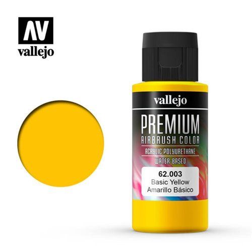62003 Vallejo Premium Airbrush: Basic Yellow [60ml]