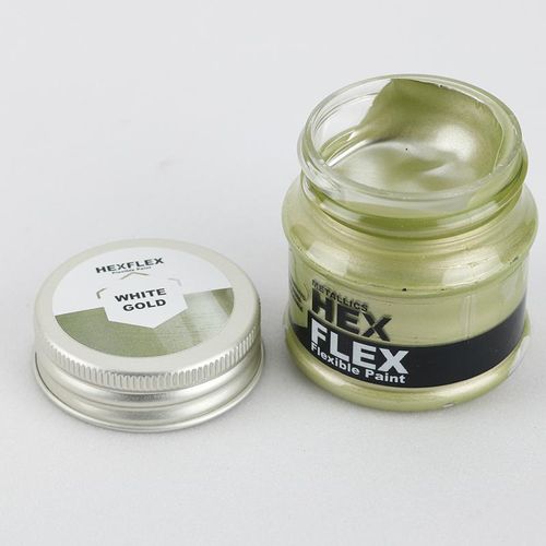 Hexflex Metallic Paint White Gold 50 ml