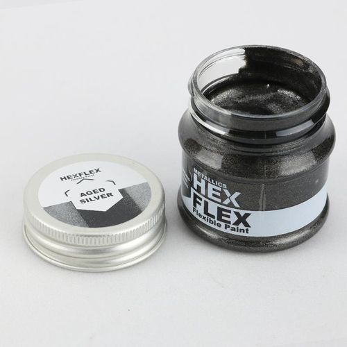 Hexflex Metallic Paint Aged Siver 50 ml