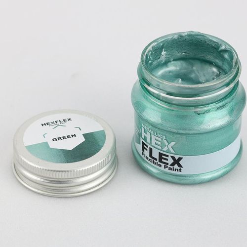 Hexflex Metallic Paint Green 50 ml