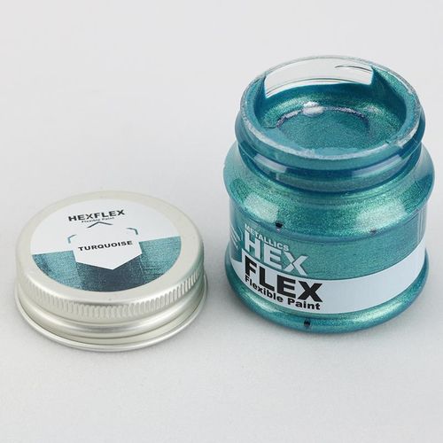 Hexflex Metallic Paint Turquoise 50 ml
