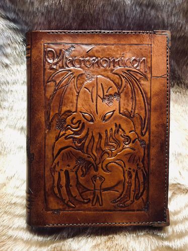 Necronomicon with leather cover