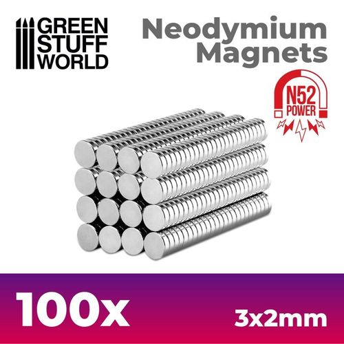 Neodymium magnets 3x2 100 pcs