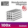 Magneti al Neodimio 3x2 100 pezzi