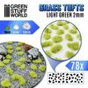 Grass TUFTS - 2mm self-adhesive - Light Green