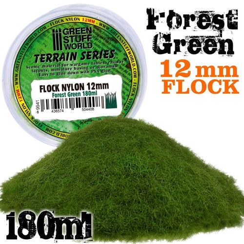 Erba statica floccato 12mm Forest Green 180ml
