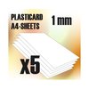 Plasticard ABS A4 1 mm - 5 sheets