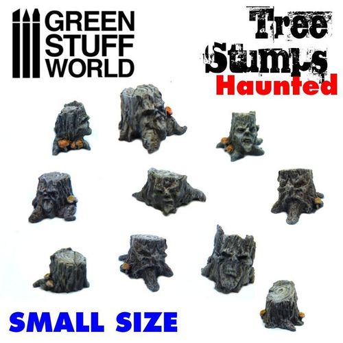 Small Haunted Tree Stumps 10 pcs