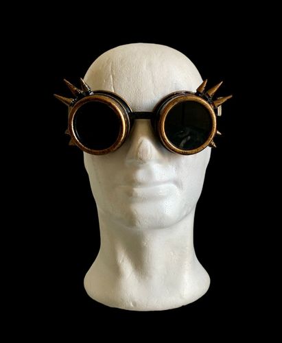 Spikes Goggles color antique brass