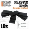 Plastic Bases - Rectangle 50x25mm 10pz
