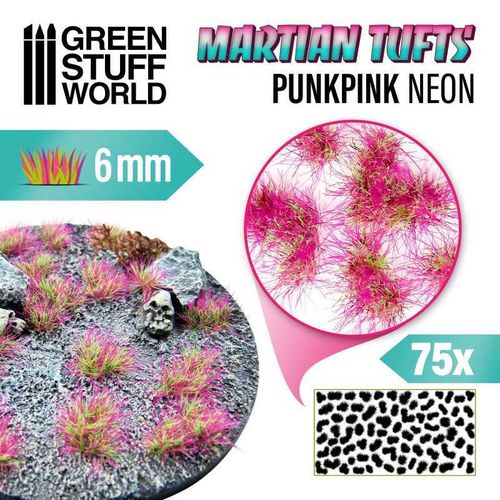 Grass TUFTS - Alien 6mm Punkpink Neon