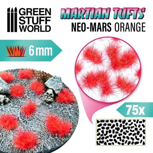 Grass TUFTS - Alien 6mm Neo-Mars Orange