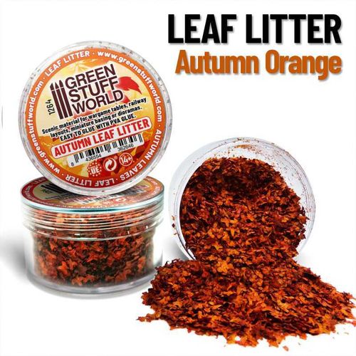 Leaf litter Autumn Orange 10gr ca.