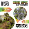 Shrubs blossom TUFTS - 6mm self-adhesive - Dark Purple