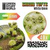 Arbusti ciuffi fioriti 6mm Bianco Verde
